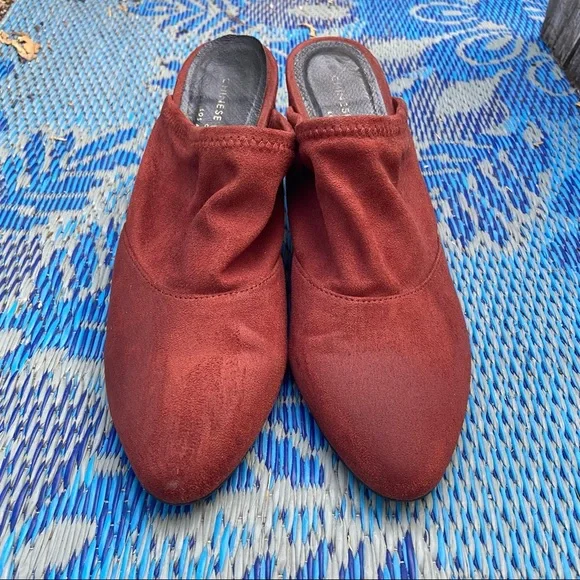 Chinese Laundry Rust Red Mule Block Heel 🌿 - Picture 4 of 8